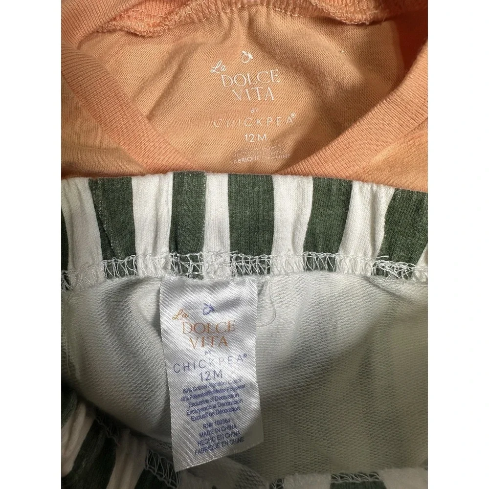 Baby Girl Clothes Lot 12M Mixed Brands Pajamas Outfits Carter's Cat & Jack